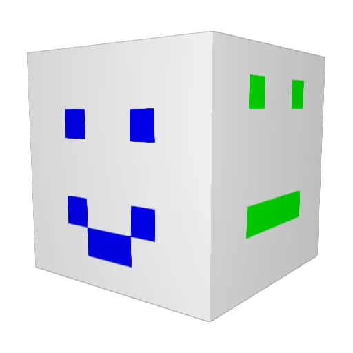 Tatsuako Minecraft avatar head, 3D render