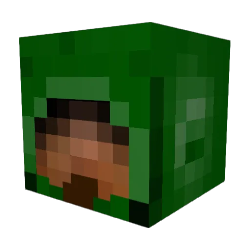 TatsukunS Minecraft avatar head, 3D render