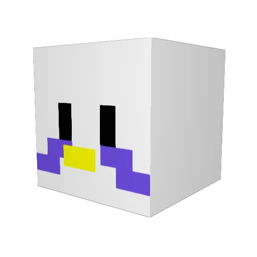 Tatsukuri1980 Minecraft avatar head, 3D render
