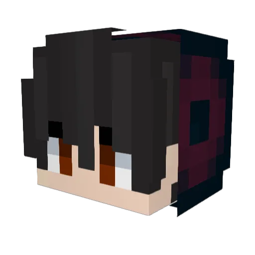 Tatsullo Minecraft avatar head, 3D render