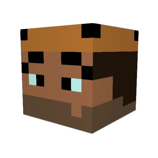 Tatsunokami Minecraft avatar head, 3D render