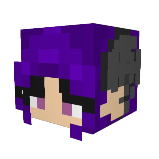 TatsuoMumbi Minecraft avatar head, 3D render