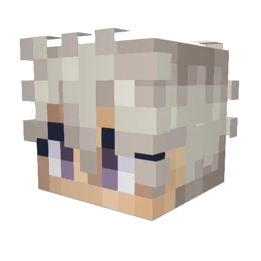 TatsuyaRyuu_ Minecraft avatar head, 3D render
