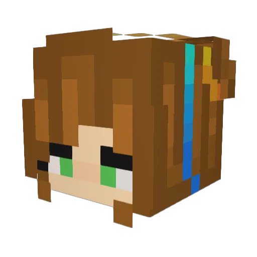 Tatteo78 Minecraft avatar head, 3D render