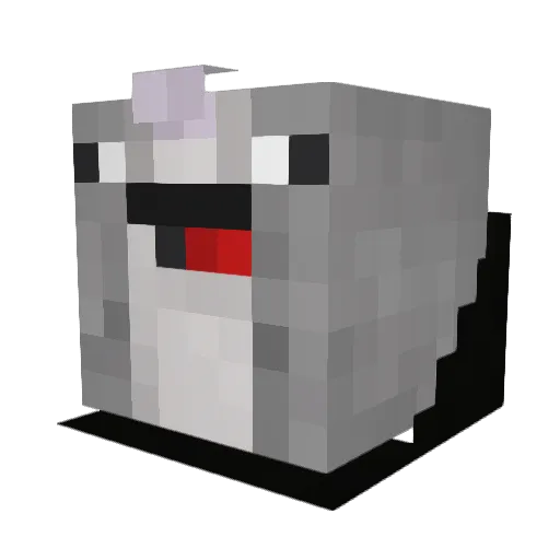 TattooPandaa Minecraft avatar head, 3D render