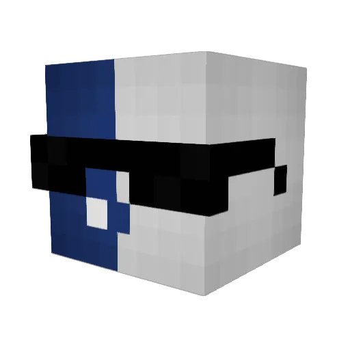 TattooWasTaken Minecraft avatar head, 3D render