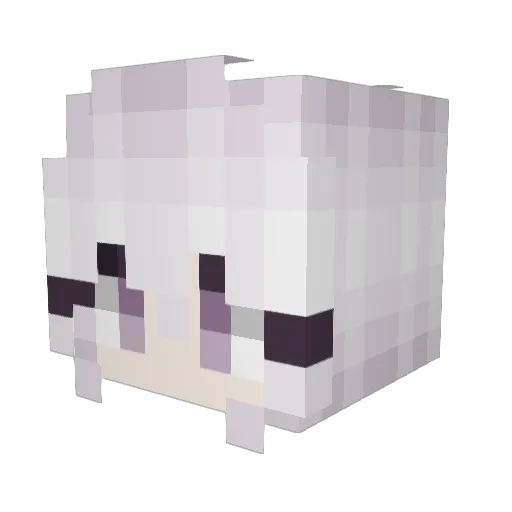 Tatty15 Minecraft avatar head, 3D render