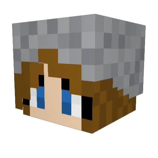 TattyTeddy18765 Minecraft avatar head, 3D render