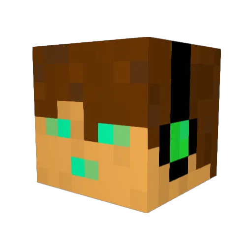 TatuFighter Minecraft avatar head, 3D render