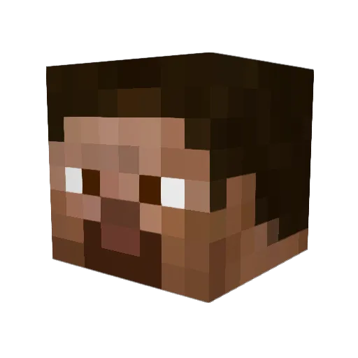 TatuRit Minecraft avatar head, 3D render