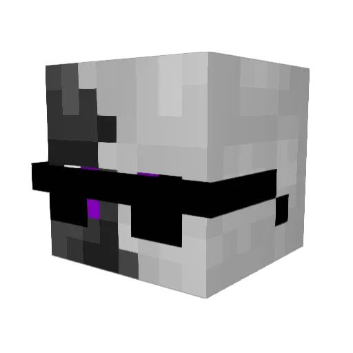 Tatu_Ghost Minecraft avatar head, 3D render
