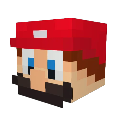 TatumHere Minecraft avatar head, 3D render