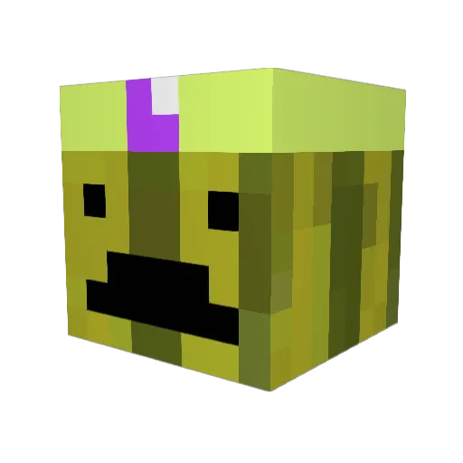 Tatuno_ Minecraft avatar head, 3D render