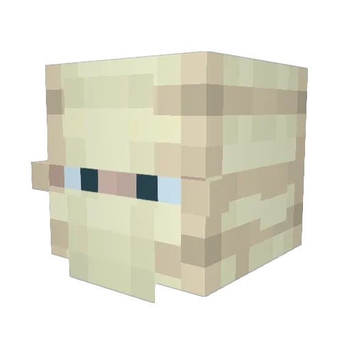Tatvch Minecraft avatar head, 3D render