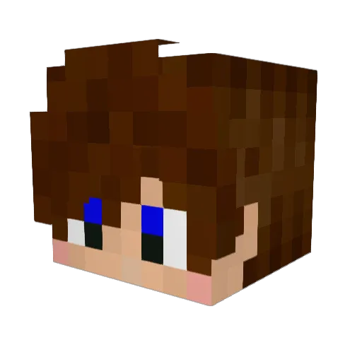 TatyzzZ Minecraft avatar head, 3D render