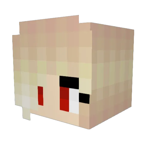TauOns Minecraft avatar head, 3D render
