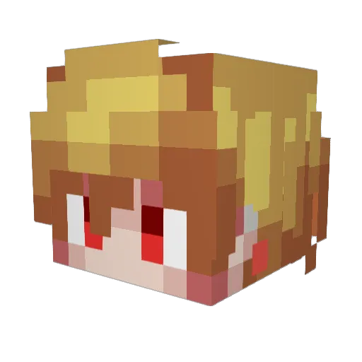 Taube273 Minecraft avatar head, 3D render