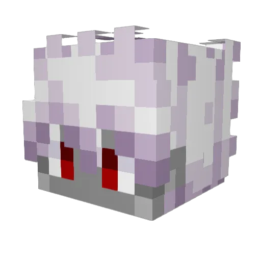 TaubenGangster Minecraft avatar head, 3D render