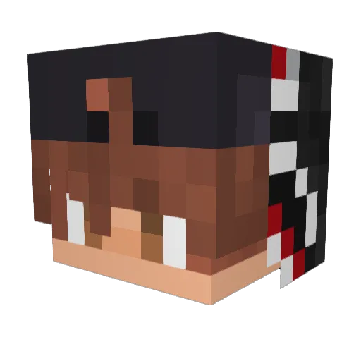TaubenMo Minecraft avatar head, 3D render