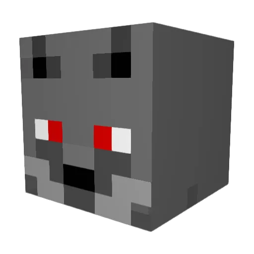 Taubengod Minecraft avatar head, 3D render