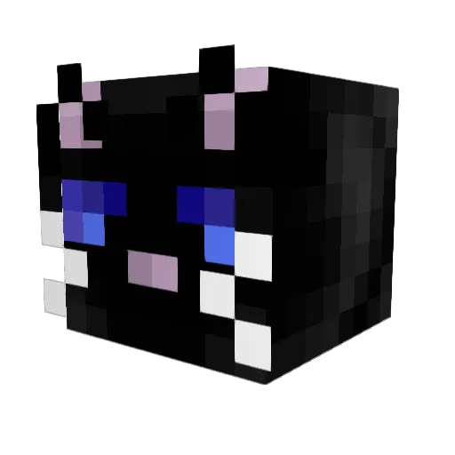 Taudris Minecraft avatar head, 3D render