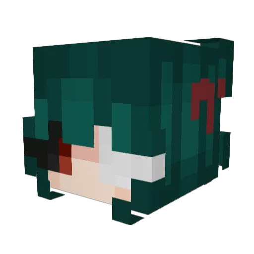 Tauerr Minecraft avatar head, 3D render