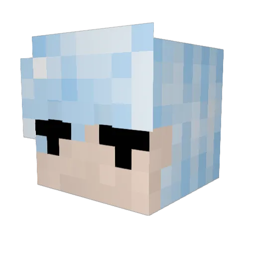 Tauke Minecraft avatar head, 3D render