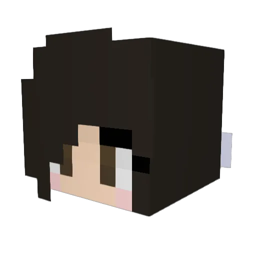 Taum_Malue Minecraft avatar head, 3D render