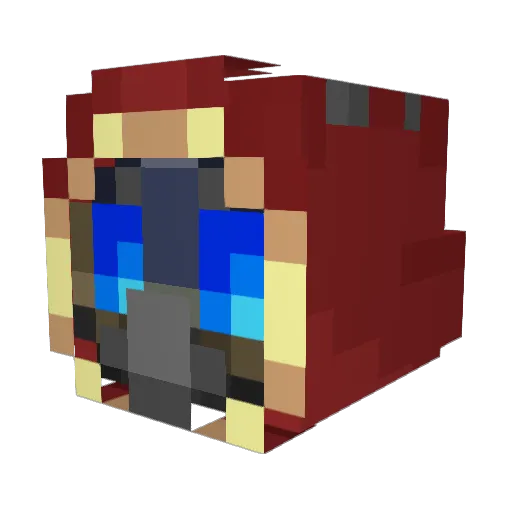 Tauntaun71 Minecraft avatar head, 3D render