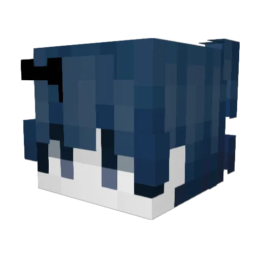Tauppy Minecraft avatar head, 3D render