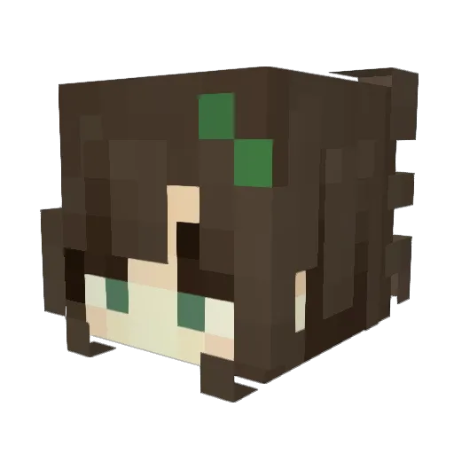 Taurast Minecraft avatar head, 3D render