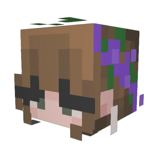 Taurella23 Minecraft avatar head, 3D render