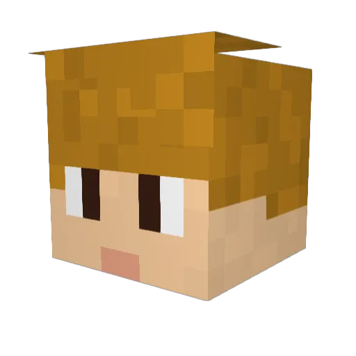 Tauren_Druid Minecraft avatar head, 3D render