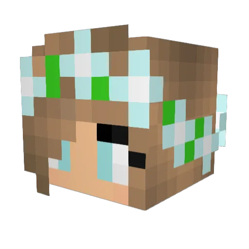 Tauriel10 Minecraft avatar head, 3D render