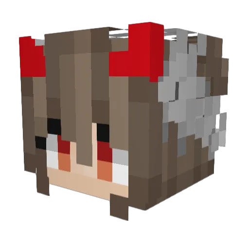 Taurina5 Minecraft avatar head, 3D render
