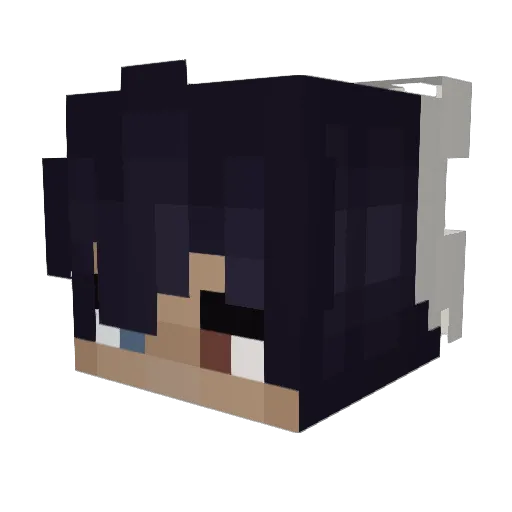 TaurtisTwo Minecraft avatar head, 3D render