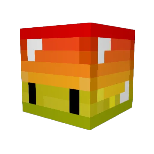 Taurtle_ Minecraft avatar head, 3D render
