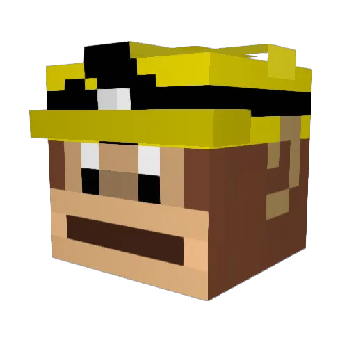 Taurus_44 Minecraft avatar head, 3D render