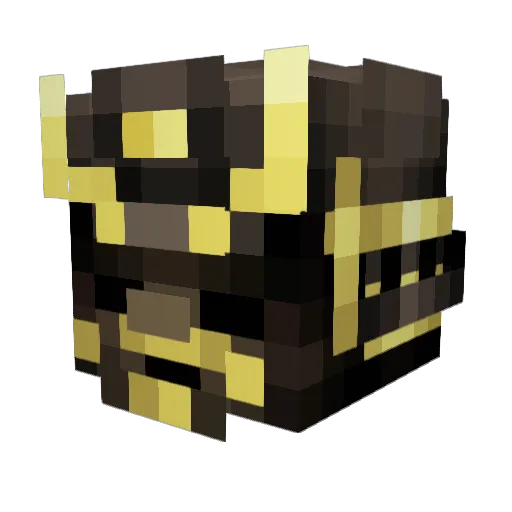 Tauruxx_ Minecraft avatar head, 3D render