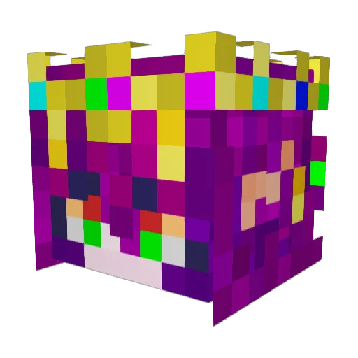 TauryaKGame Minecraft avatar head, 3D render