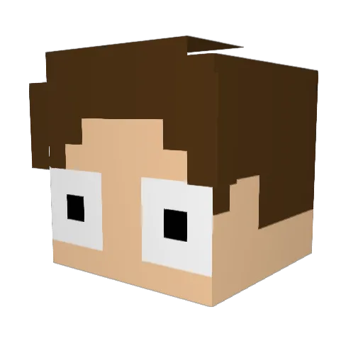 Tauset Minecraft avatar head, 3D render
