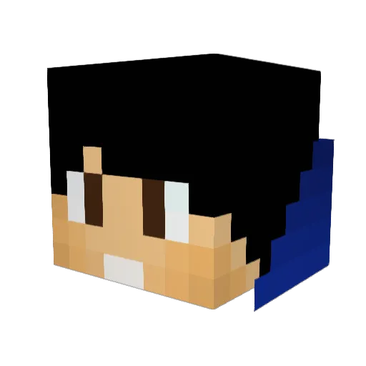 Tautologique Minecraft avatar head, 3D render
