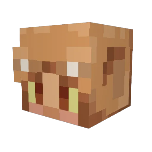 TavernFire Minecraft avatar head, 3D render