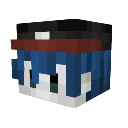 Tavinetic Minecraft avatar head, 3D render