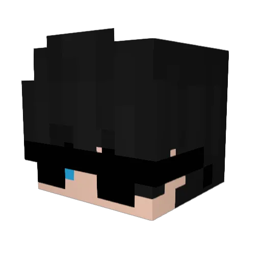 TawPeely Minecraft avatar head, 3D render