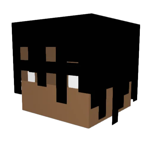 TawddGuy Minecraft avatar head, 3D render