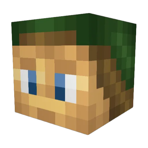 Tawhiri99 Minecraft avatar head, 3D render