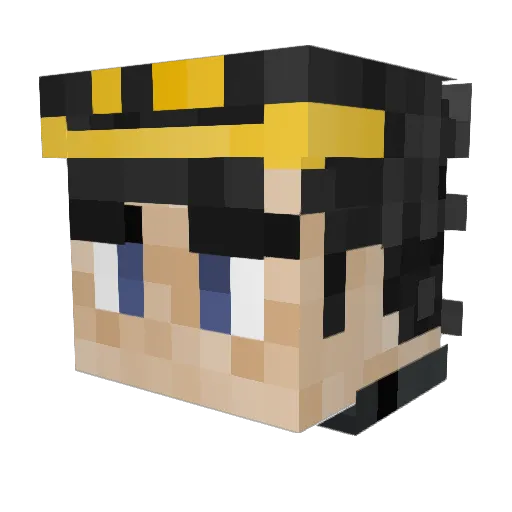 Tawkxyn Minecraft avatar head, 3D render