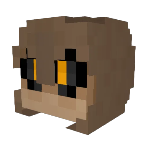 Tawmy_Frogmoth Minecraft avatar head, 3D render