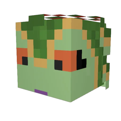 Tawni_Chrysalia Minecraft avatar head, 3D render